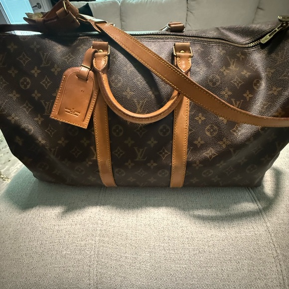 Louis Vuitton Monogram Duffel Bag in Brown and Tan - Picture 1 of 8